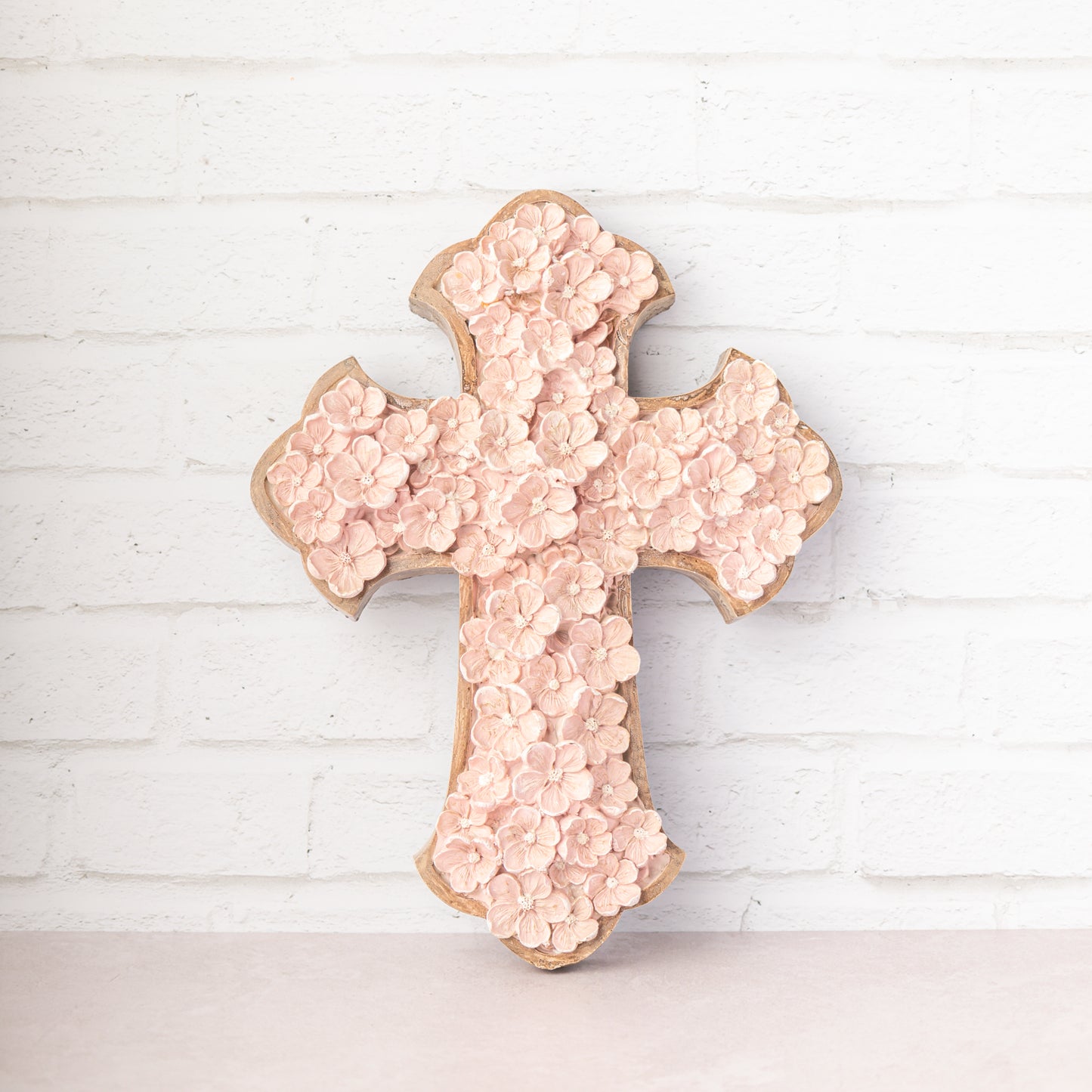 Cruz Floral Madera