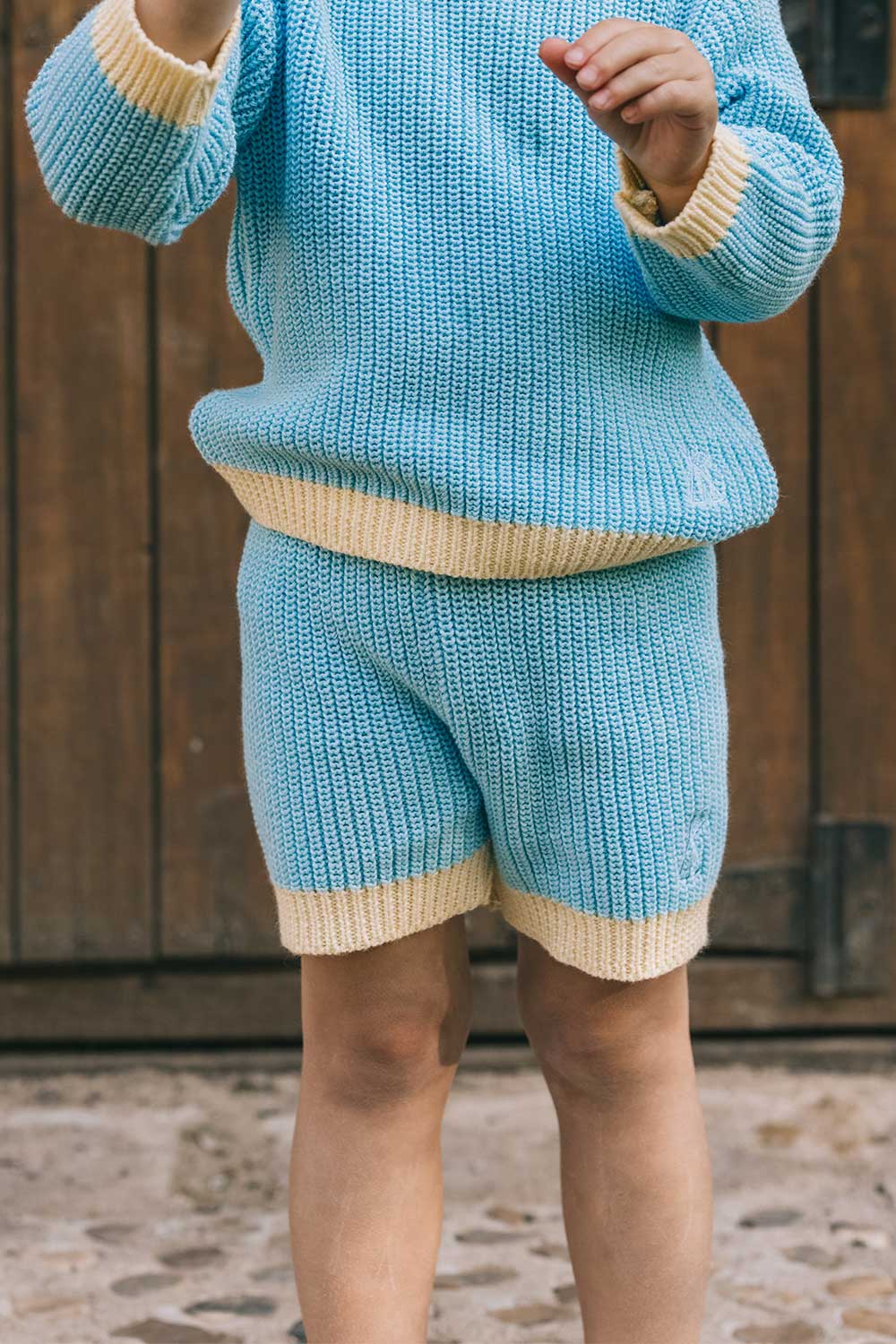 Set Tejido Español Celeste