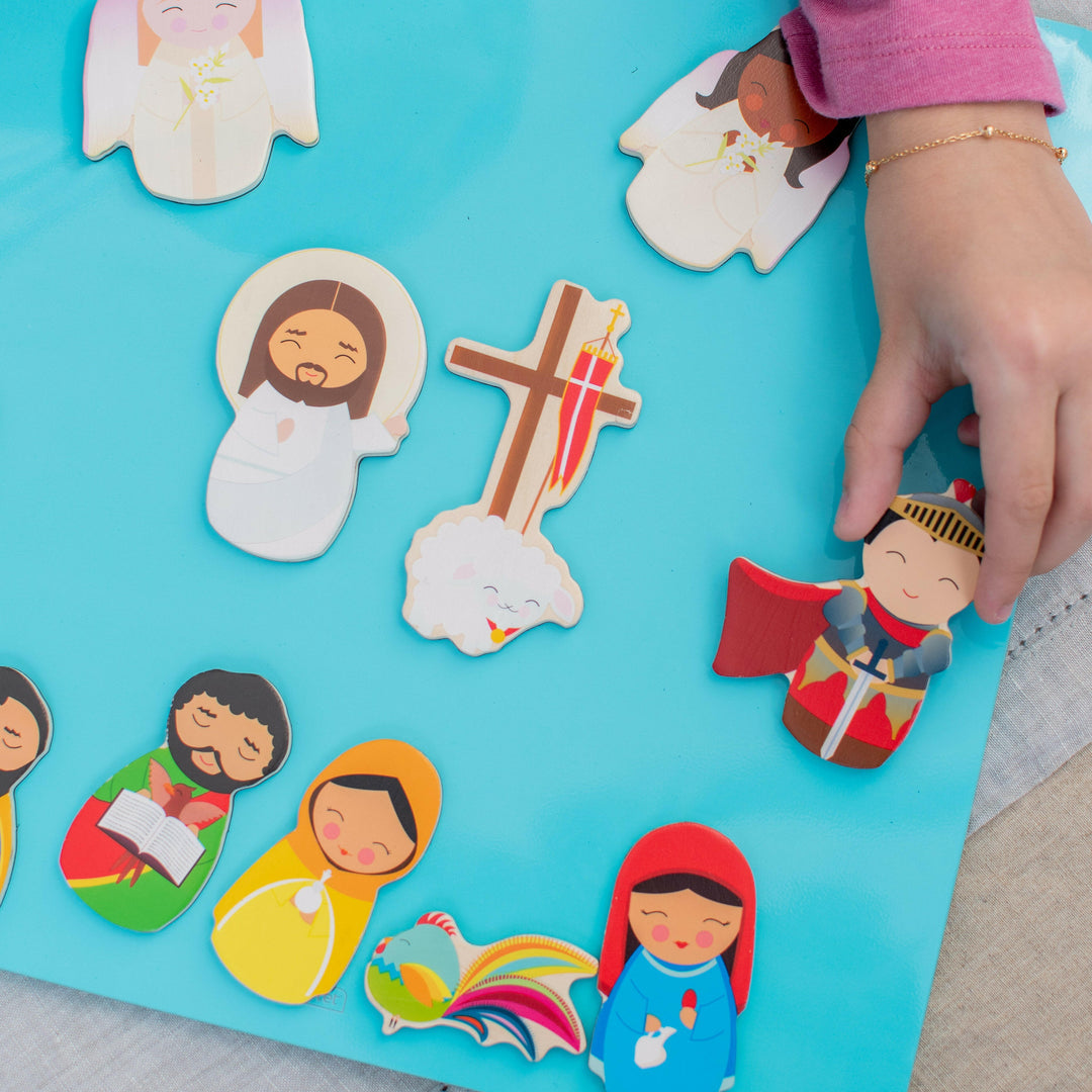 Easter Wooden Magnet Set