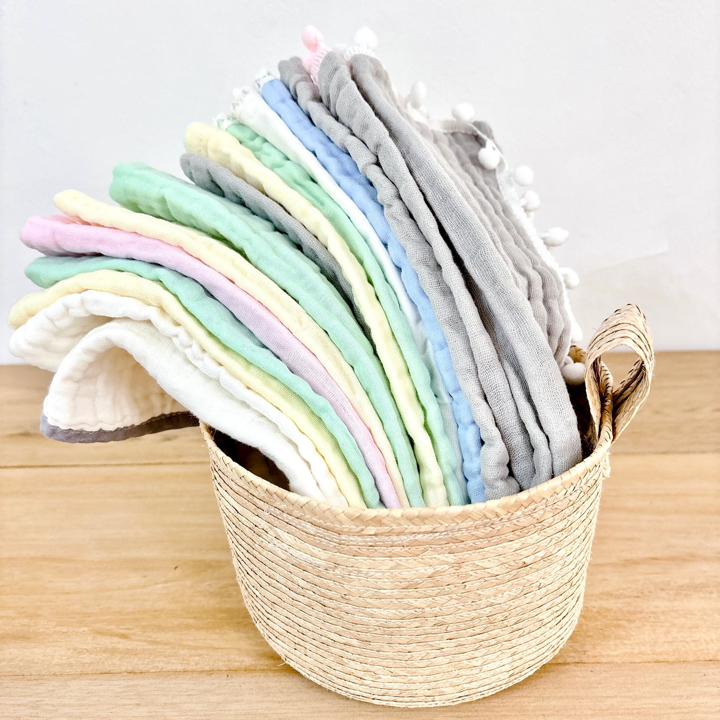 2 Natural Muslin Cotton Wipes