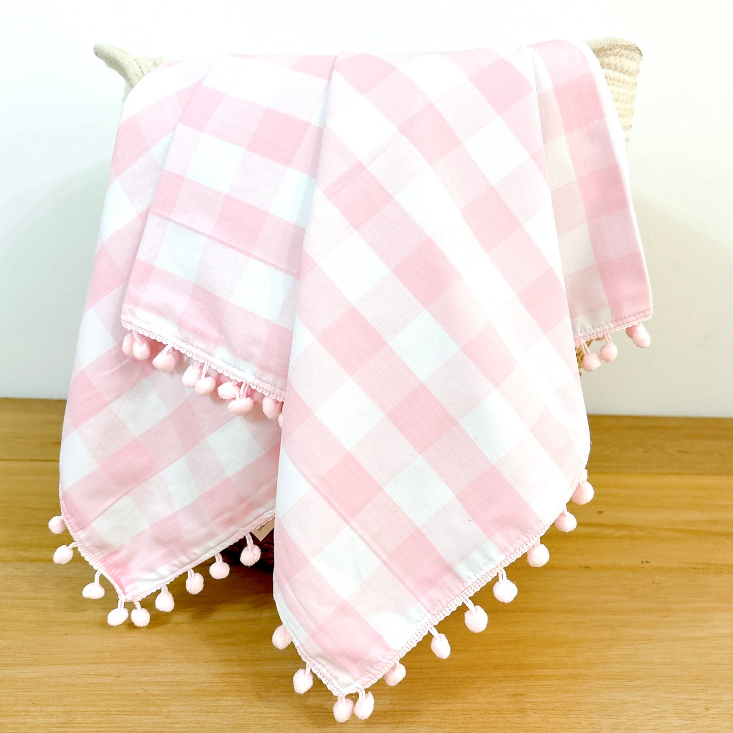 Pink Blanket PomPoms