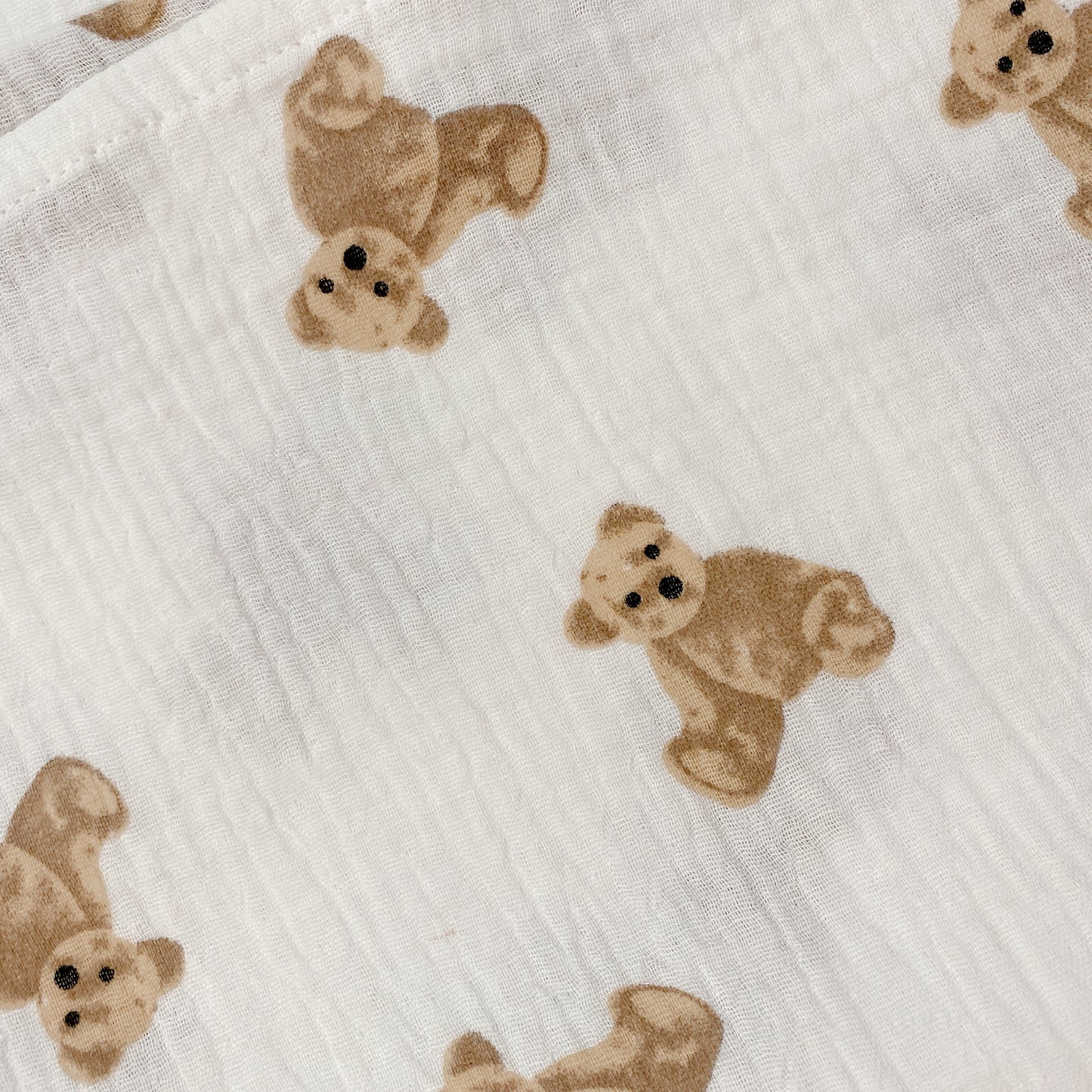 Teddy Bear Muslin Swaddle