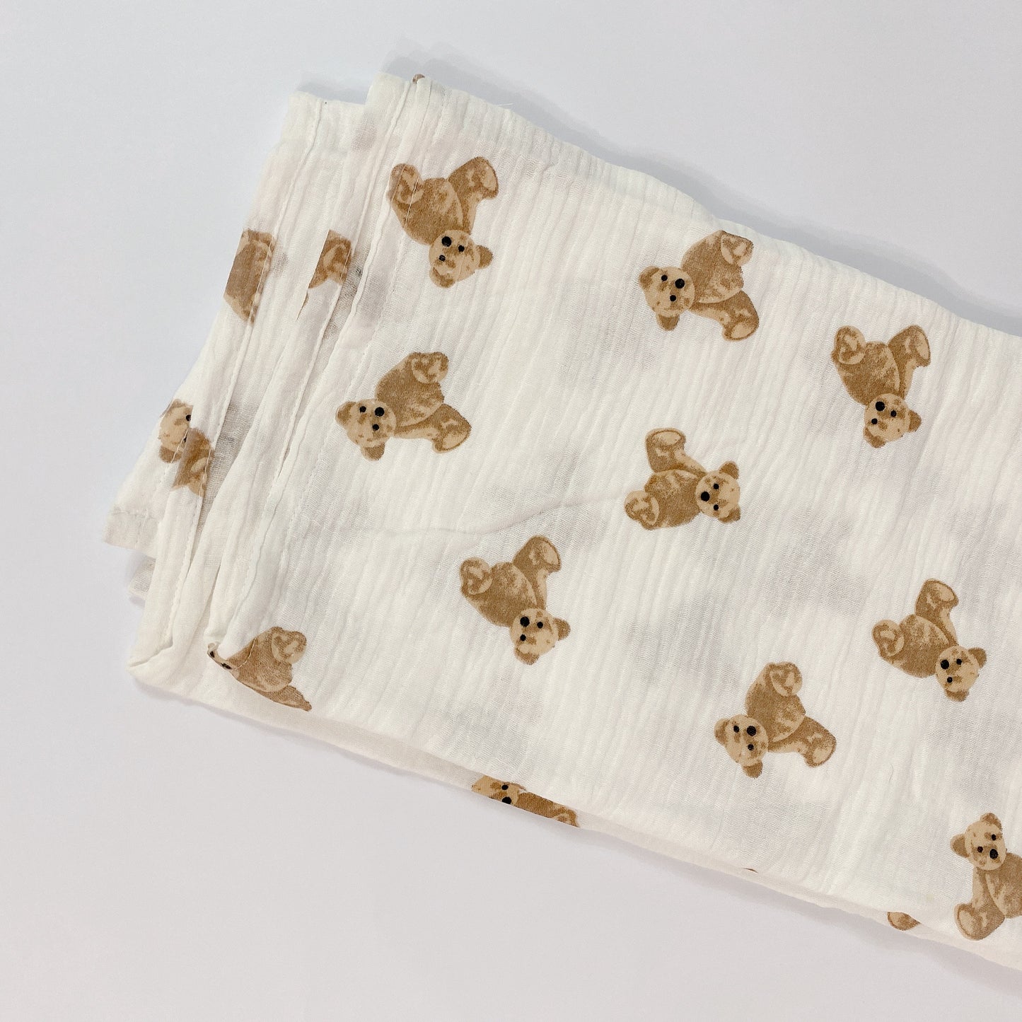 Teddy Bear Muslin Swaddle